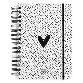 Bullet journal hart met stippenpatroon / Zoedt